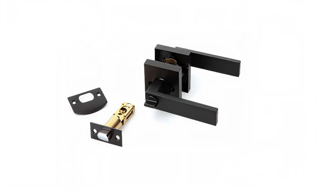 Manija Pomo Cuadrada Negro Set-8003/n
