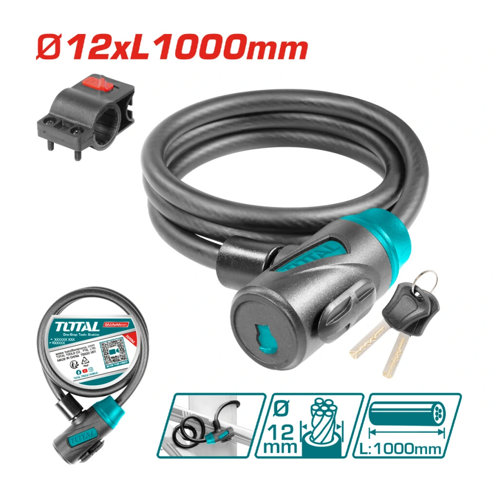 Cadena De Seguridad Para Bicicleta 12 X 1000mm Total