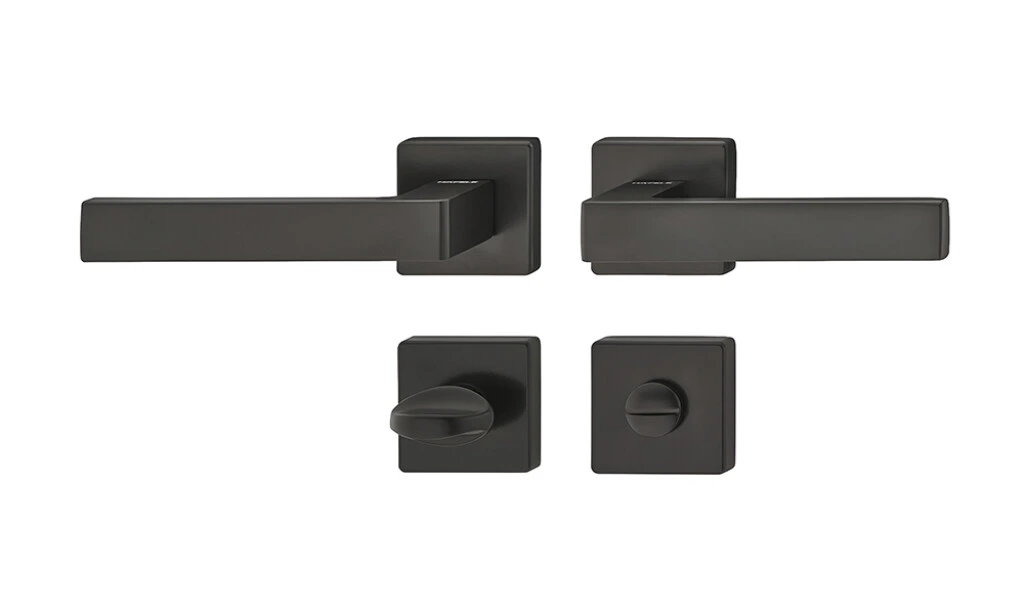Manija C/tranca Para Baño Negro Mate 900.93.498