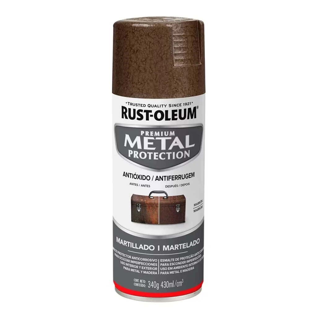 Esmalte Aerosol Metal Protection Marrón Martillado 340Gr Rust Oleum