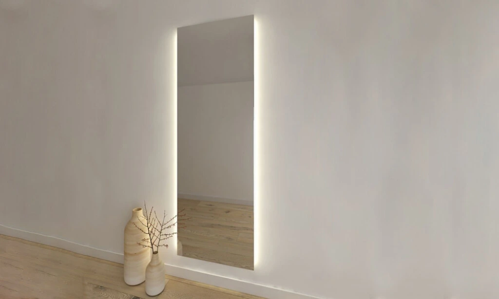 Espejo Vertical Con Luz Para Vestidor