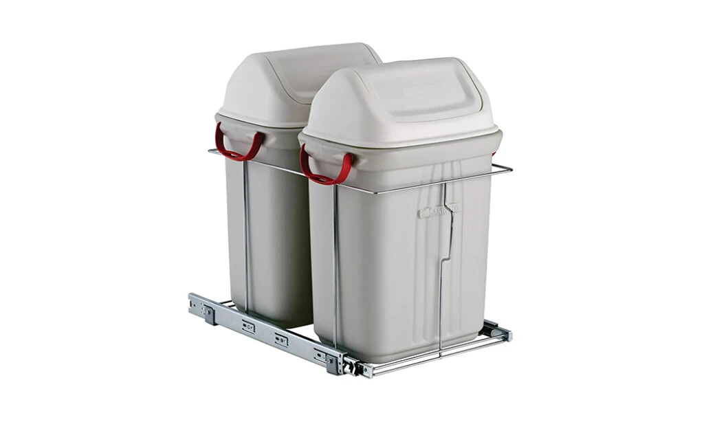 Cubo De Basura Extraíble Doble 6051