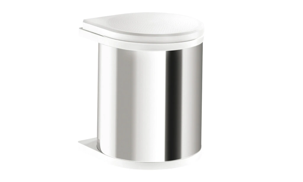 Cubo Basura 502.12.023 Acero/blanco15lt. Pieza