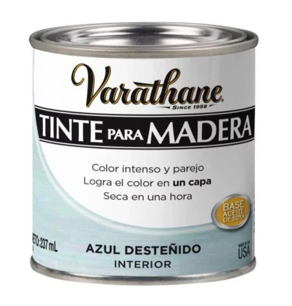 Tinta Para Madera 237ML - Azul Desteñido Varathane