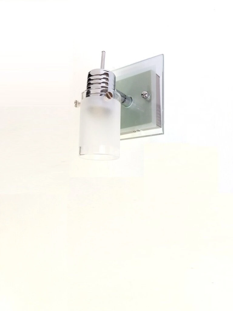 Spot Vidrio + Cromado Rectangular 1xG9