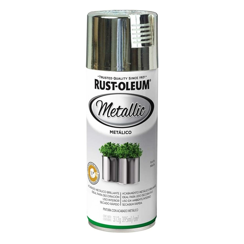 Esmalte Aerosol Efecto Metal - Plata 312Gr Rust Oleum