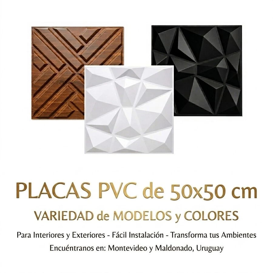 PLACA 3D 50x50cm