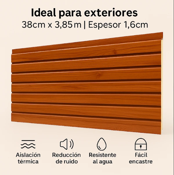 REVESTIMIENTO EXTERIOR METAL SIDING 16mm