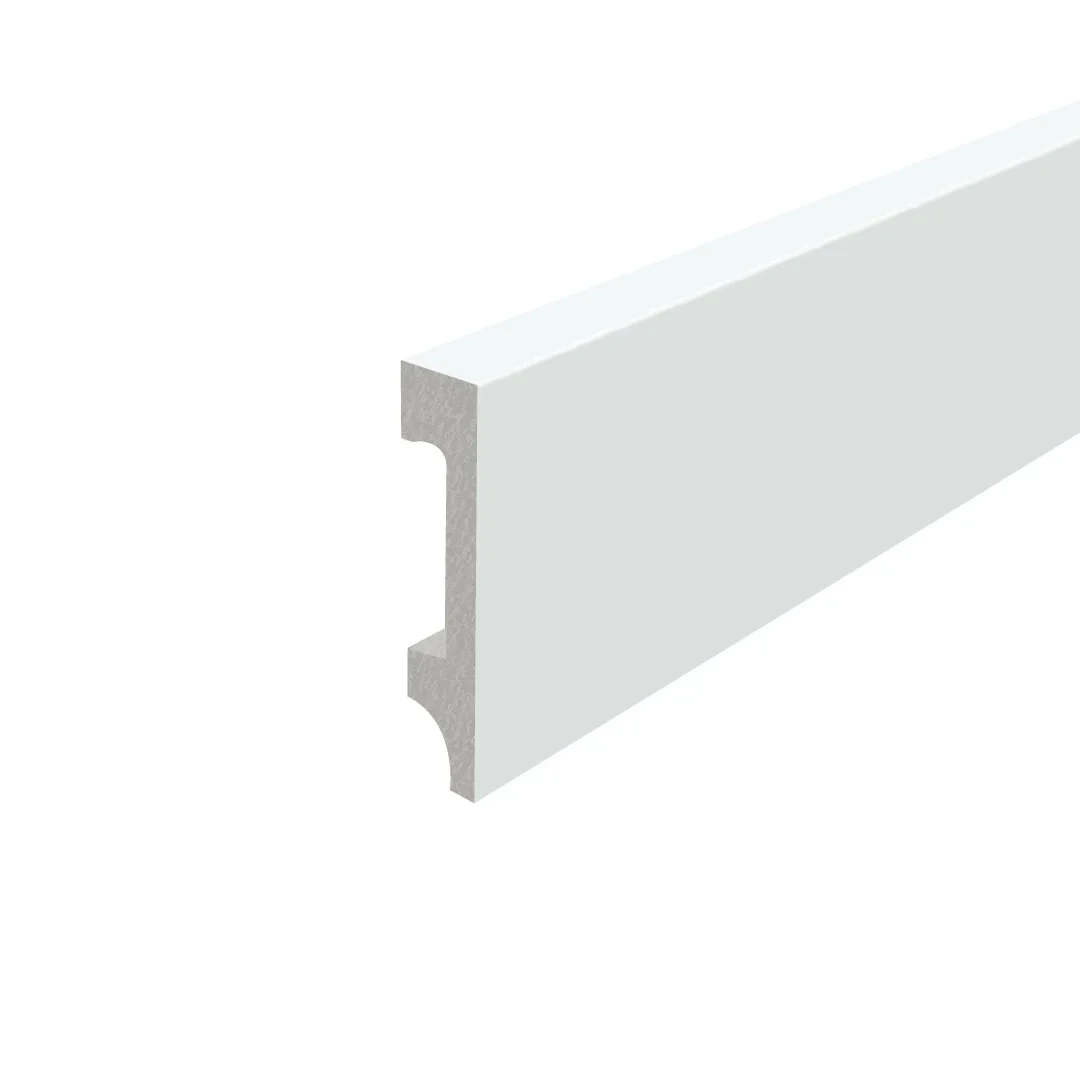 Zócalo Liso 8 cm Eps Pvc