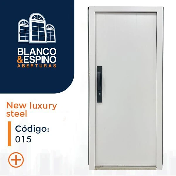 Puerta de chapa galvanizada COD 015/90 BLANCA