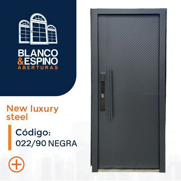 Puerta de chapa galvanizada COD 022/90 GRIS