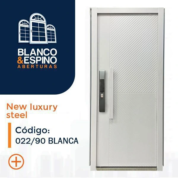 Puerta de chapa galvanizada COD 022/90 blanca