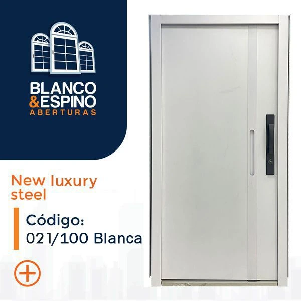 Puerta de chapa galvanizada COD 021/100 blanca