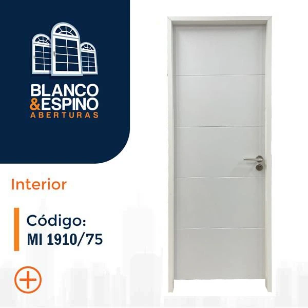 COD MI 1910/75 –  Puerta en MDF laminada en PVC