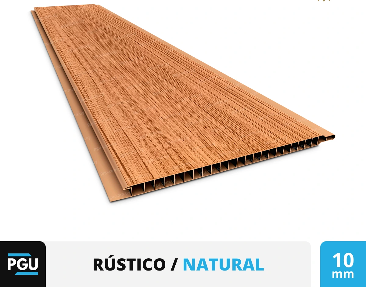Cielorraso de PVC Rústico – Plasbil 20cm x 10mm
