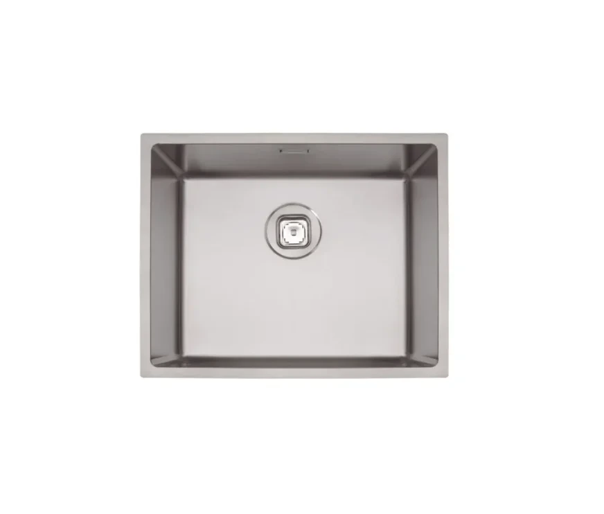 BACHA TRAMONTINA QUADRUM DE ACERO INOXIDABLE 40L  50 X 40 CM PLATEADO