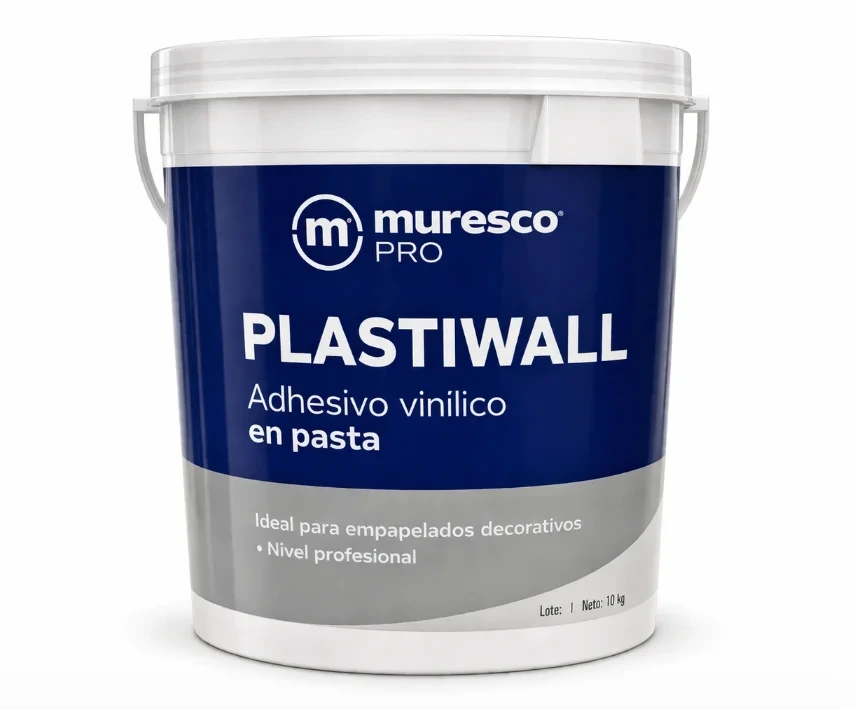 Adhesivo Vinilico En Pasta Para Empapelados Decorativos Plastiwall Muresco10 Kg