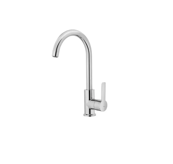 Monomando Fregadero Teka In 915 Cromo Cuello Alto 18×33,5cm