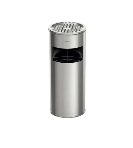 Basurero Y Cenicero Tramontina Inox 25,3 X 60,5 Cm Gris