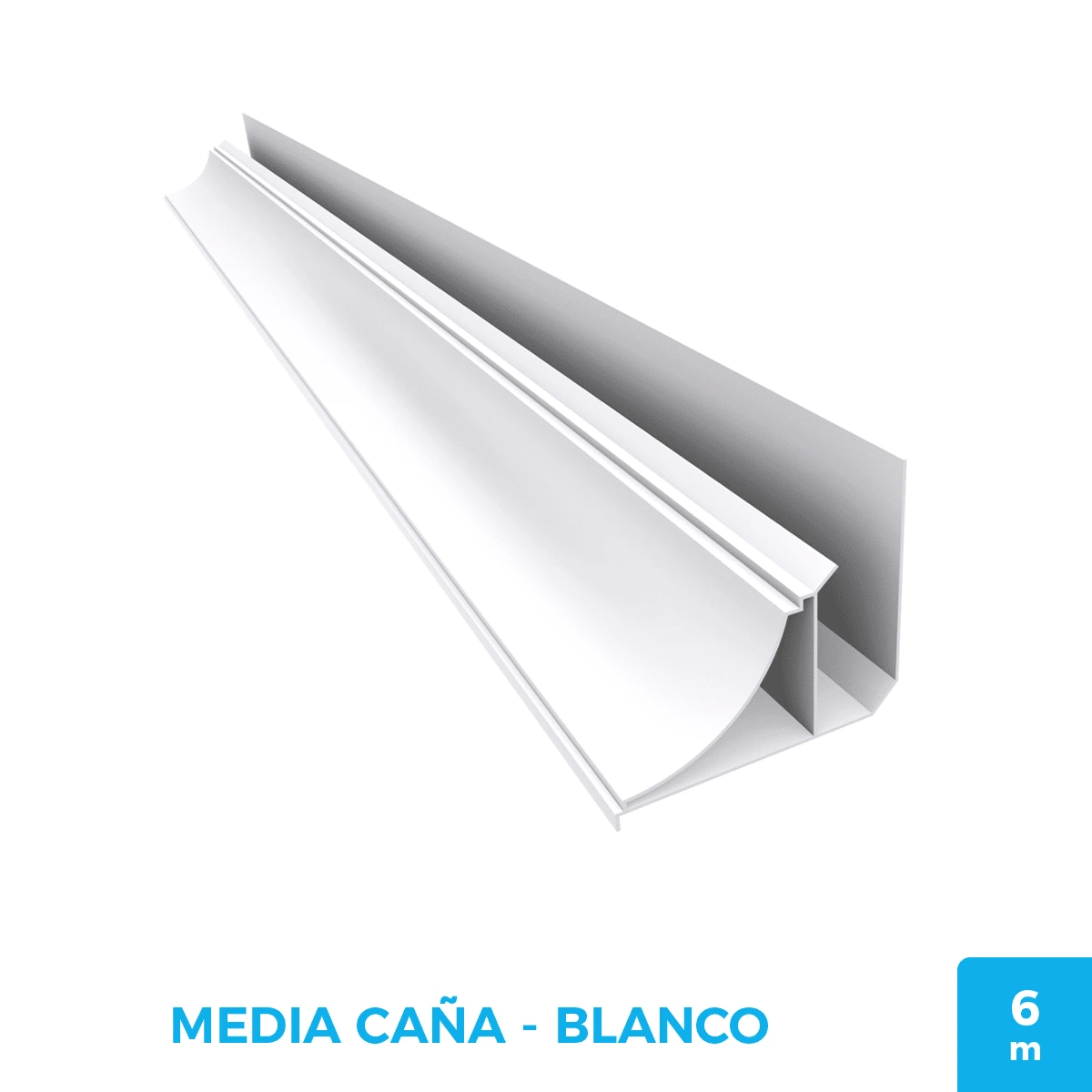 Perfiles de PVC – Moldura Media Caña