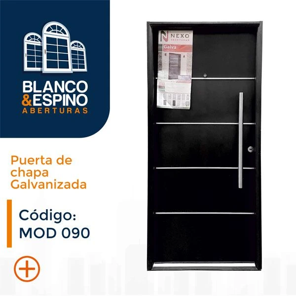 MOD 090 – Puerta GALVA chapa galvanizada