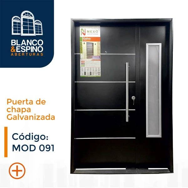MOD 091 – Puerta GALVA de chapa galvanizada