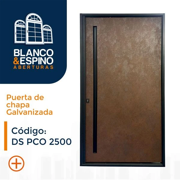 DS PCO 2500: Puerta DELUXE pivotante Chapa galvanizada