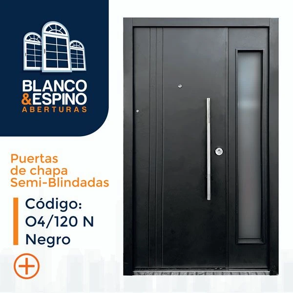 Puerta de Chapa Semi-Blindadas – Cod.: 04 / 120 N