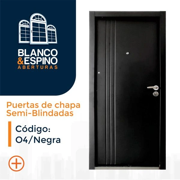 Puerta de Chapa Semi-Blindadas – Cod.: 04/N