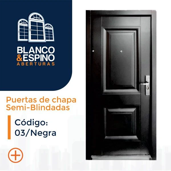 Puerta de Chapa Semi-Blindadas – Cod.: 03/N