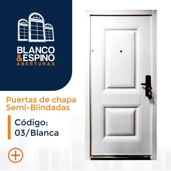 Puerta de Chapa Semi-Blindadas – Cod.: 03/B