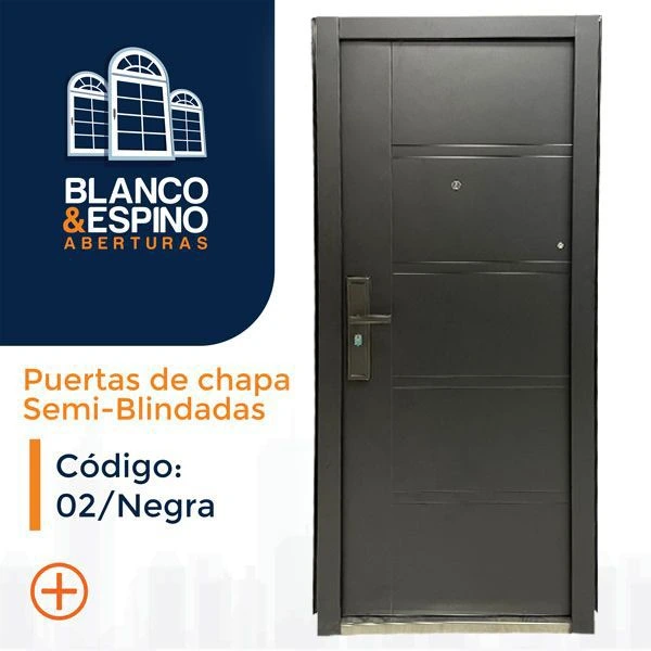 Puerta de Chapa Semi-Blindadas – Cod.: 02/N