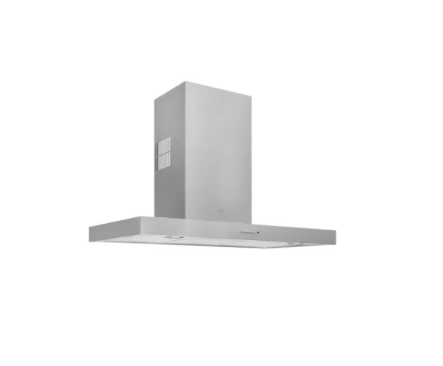 CAMPANA TEKA DECORATIVA CON ALA DE ACERO INOXIDABLE EN 90 CM GRIS