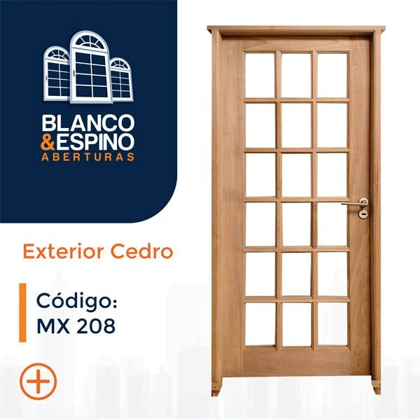 Puerta CEDRO Exterior – Cod.: MX 208/85