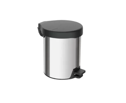 BASURERO CON PEDAL TRAMONTINA ACERO INOXIDABLE 5 L PULIDO ACERO