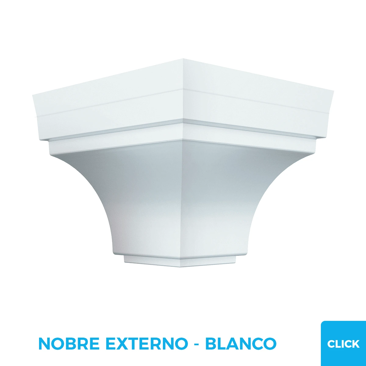 Esquinero Media Caña Externo Click – PVC Plasbil
