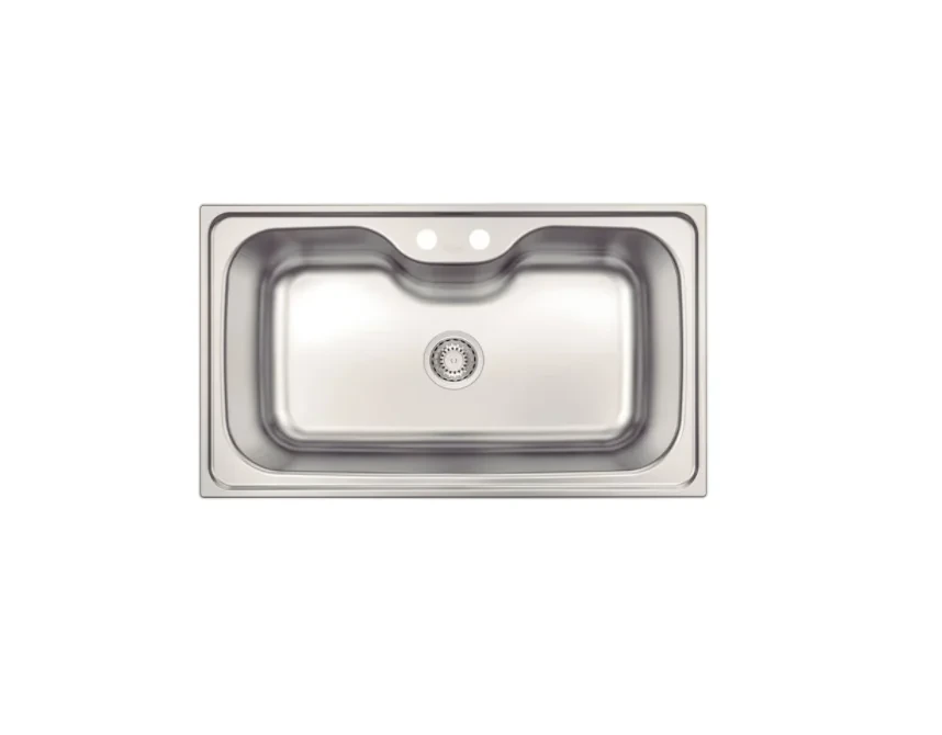 BACHA DE EMPOTRAR TRAMONTINA MORGANA 86X50 ACERO INOXIDABLE PLATEADO