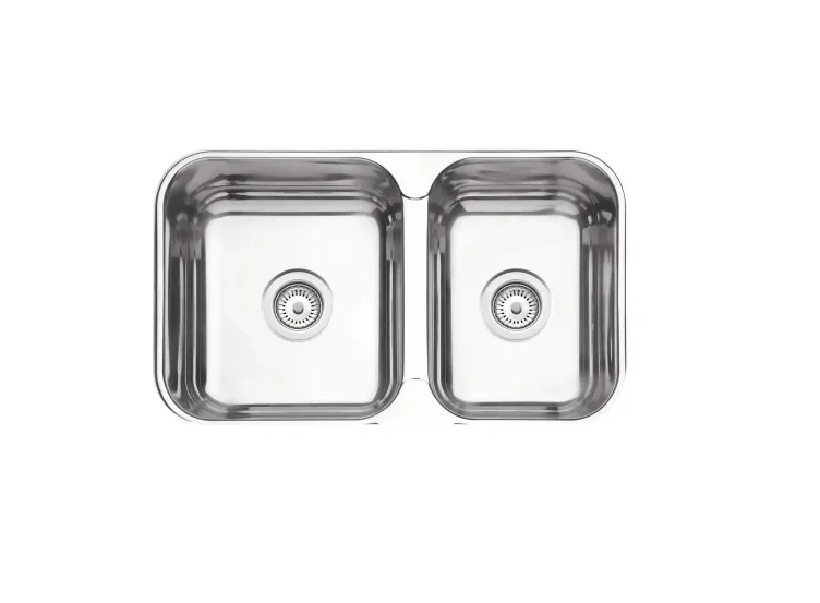 BACHA COCINA TRAMONTINA DOBLE ACERO INOXIDABLE 69.2 X 40.7 PLATEADO