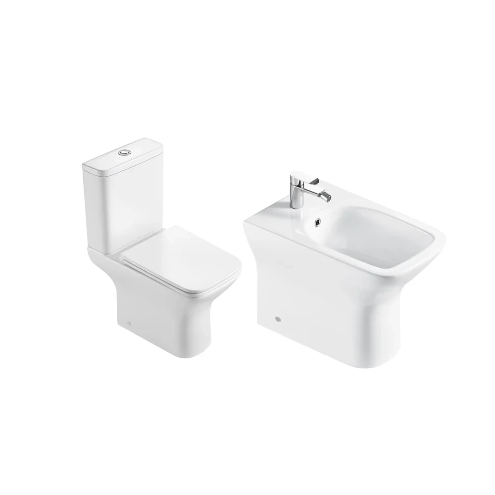 COMBO WATER INODORO CON MOCHILA DOBLE DESCARGA Y BIDET BLANCO