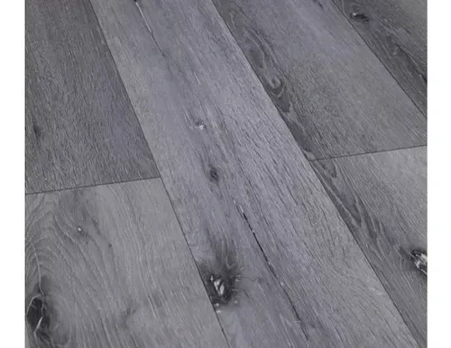 Piso Autoadhesivo Vinílico Tipo Madera Gris Oscuro – En listones