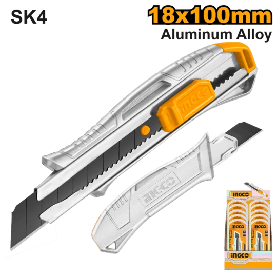 Trincheta 18mm Cuerpo Aluminio HKNS11807