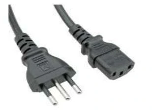 Cable Corriente de Alimentación Tres en Línea
