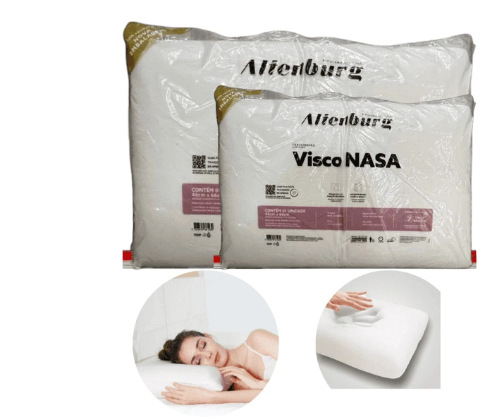 Pack 2 Almohadas Altenburg Visco Nasa Rectangular 60×40 Cm