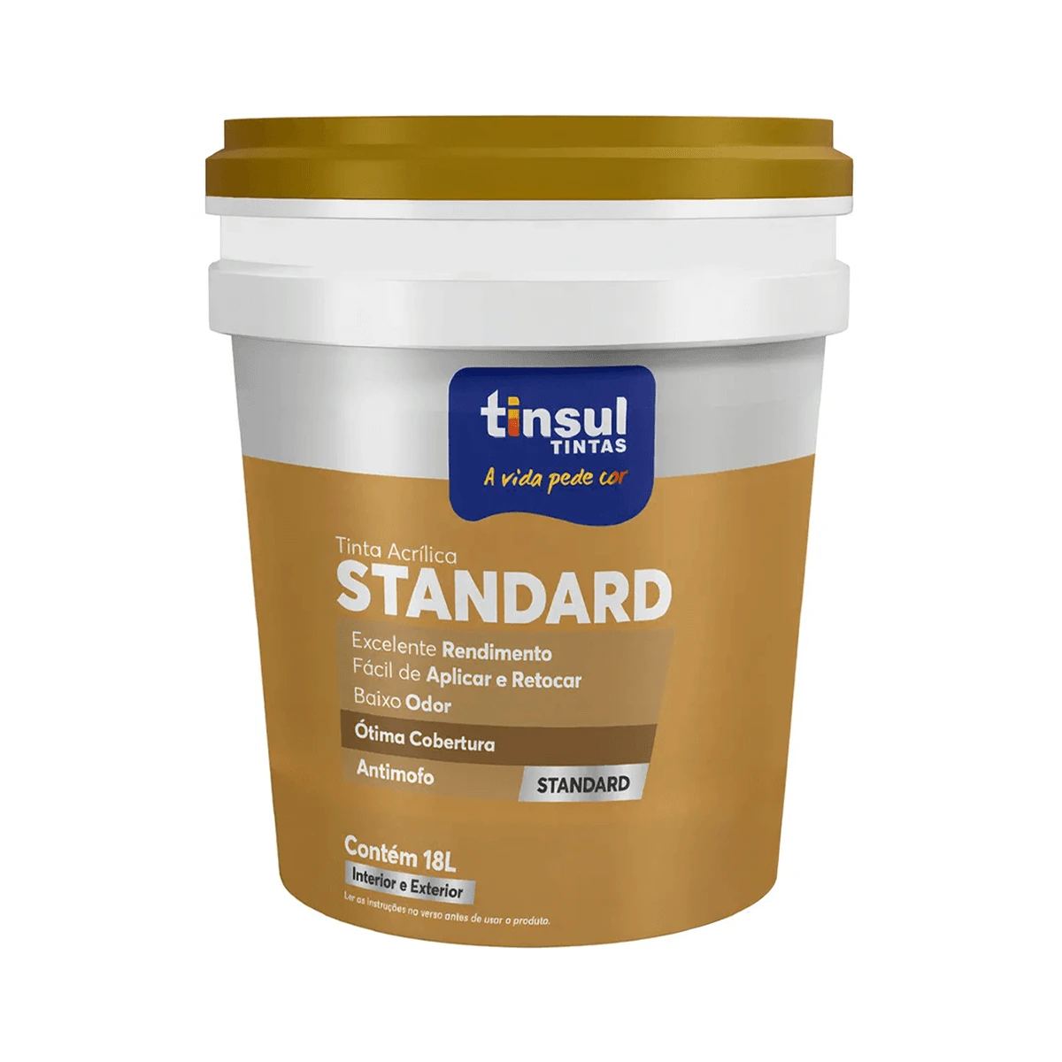 Pintura Acrílica Standard Mate Tinsul 18 L