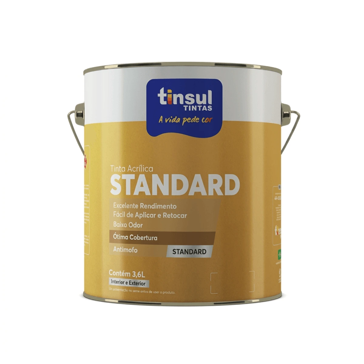 Pintura Acrílica Standard Mate Tinsul 3,6 L