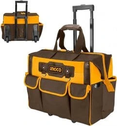 Bolso valija  rigida 20″ porta herramientas 19 bolsillos ingco