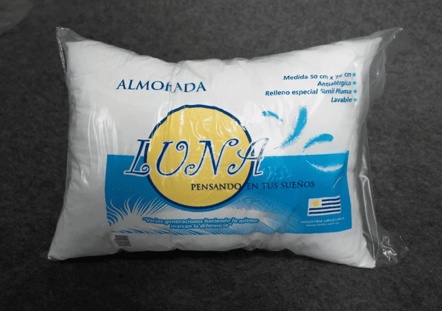 Almohada Antialérgica Especial Ind Uruguaya Lavable Sommier Luna