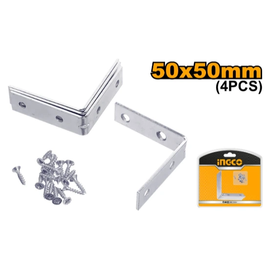 Set x 4 escudras 50x50mm INGCO HCB2050