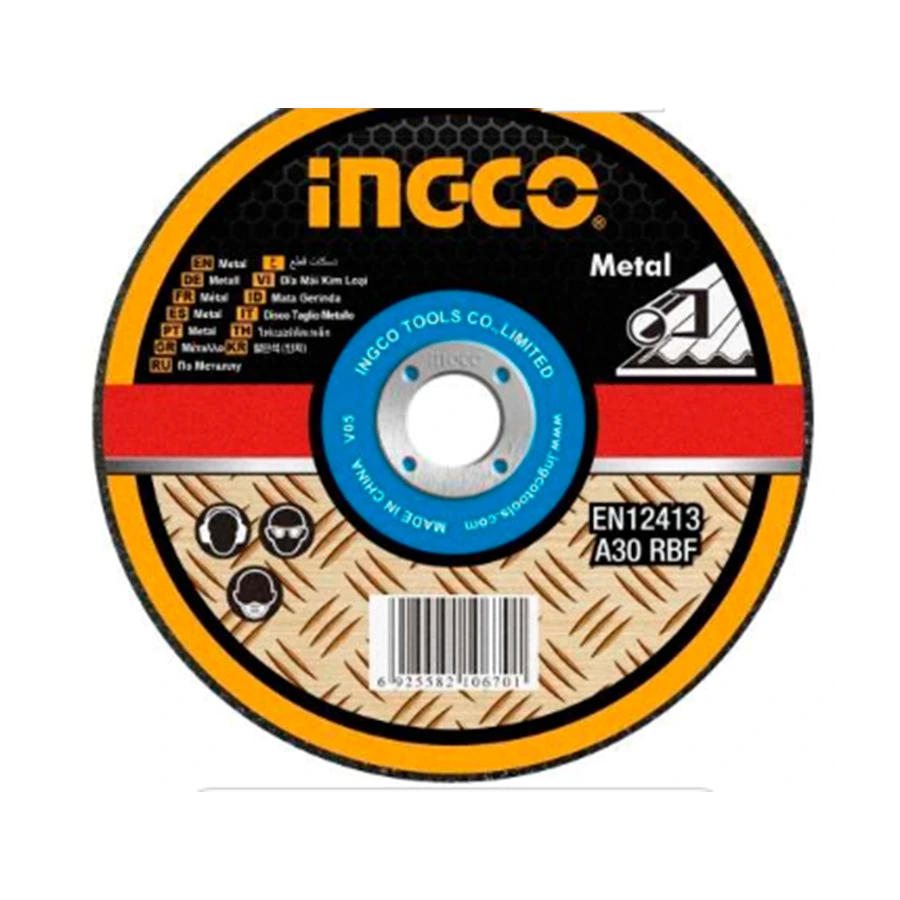 DISCO CORTE METAL 9″ X 1.9 MM CENTRO PLANO INGCO