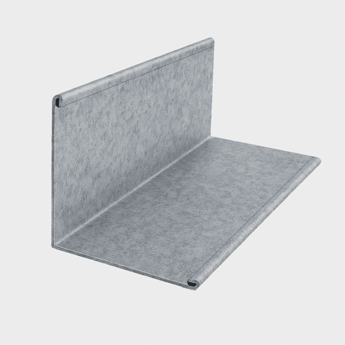 Esquinero Interior de Acero Galvanizado para Siding Traslapado 24 cm